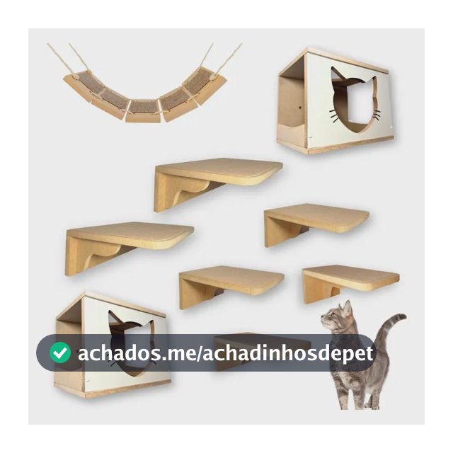 Playground Para Gatos Montado De Fácil Instalação Premium