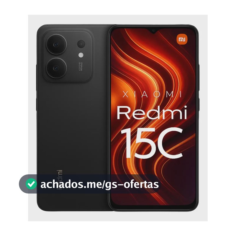 Xiaomi Redmi 15c 256gb 8gb Ram Virtual Black- Versão Global