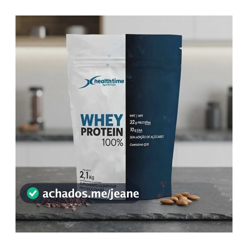 Whey Protein 100% Isolado 32g Proteínas 0 Açúcar - 2,100kg Sabor Cookies & Cream