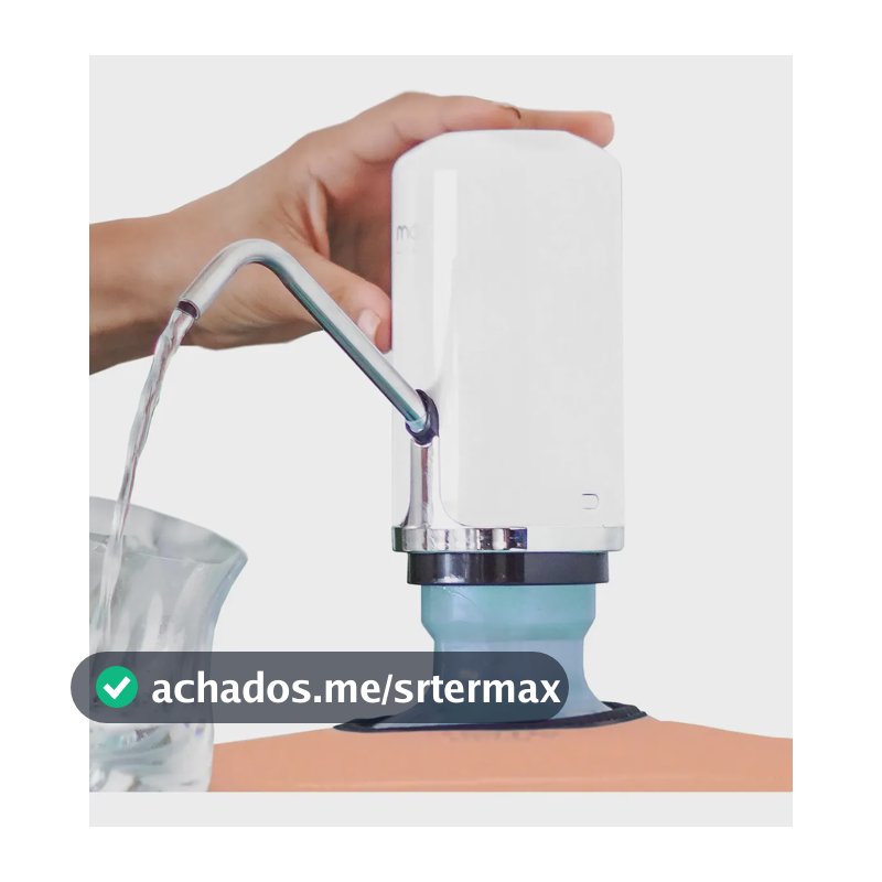 Bebedouro Bomba Elétrica Para Galão De Água Momo Lifestyle Cor Branco Bom-Dia