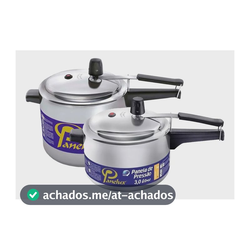 Kit 2 Panelas De Pressão 3,0 E 4,5 Lt Polida Classic Panelux Cinza
