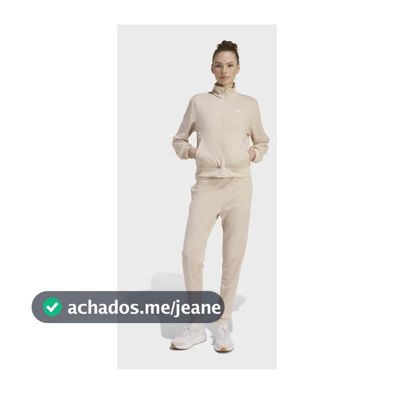 Conjunto De Agasalho Feminino Essentials adidas Crli G Liso