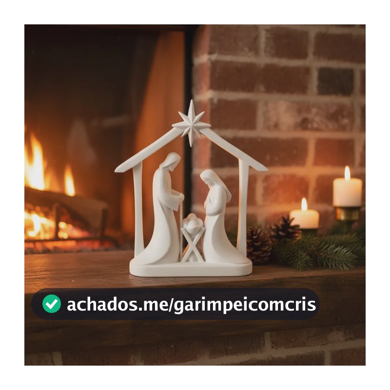 Presépio Minimalista Decorativo Em Pla 3d