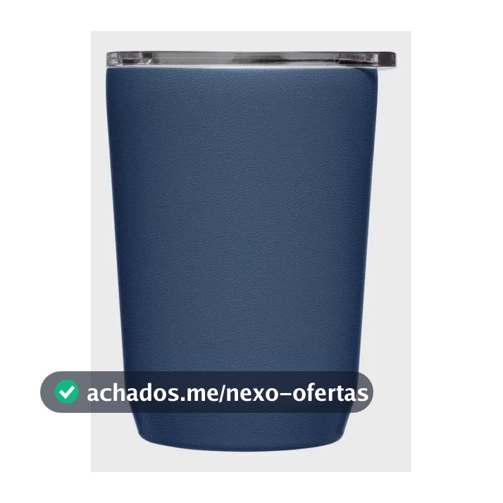 Copo Térmico Camelbak Thumbler 350ml Branco Azul Liso
