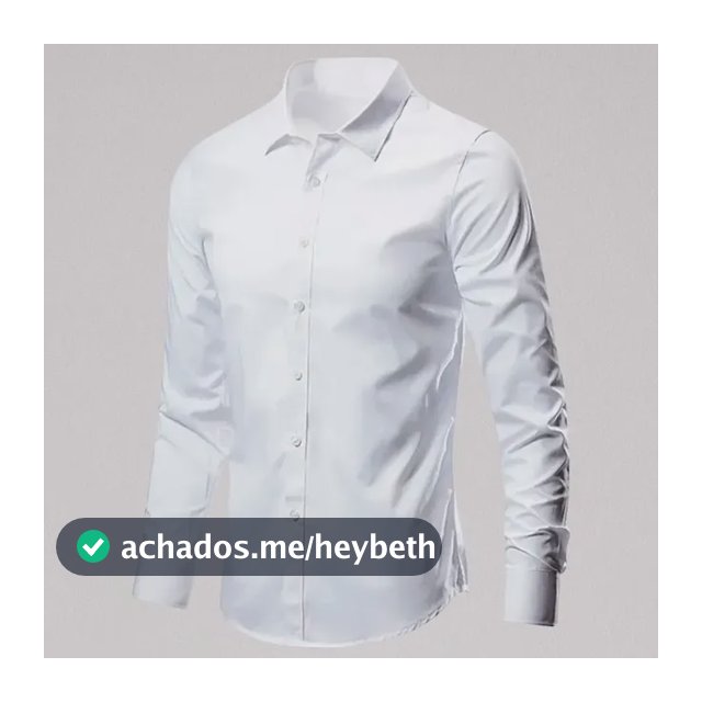 Camisa Social Manga Longa Slim Fit Masculina Clássica
