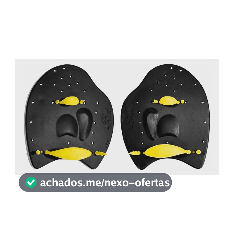 Palmar De Natação Para Treino Aquon - Tamanho M Preto M