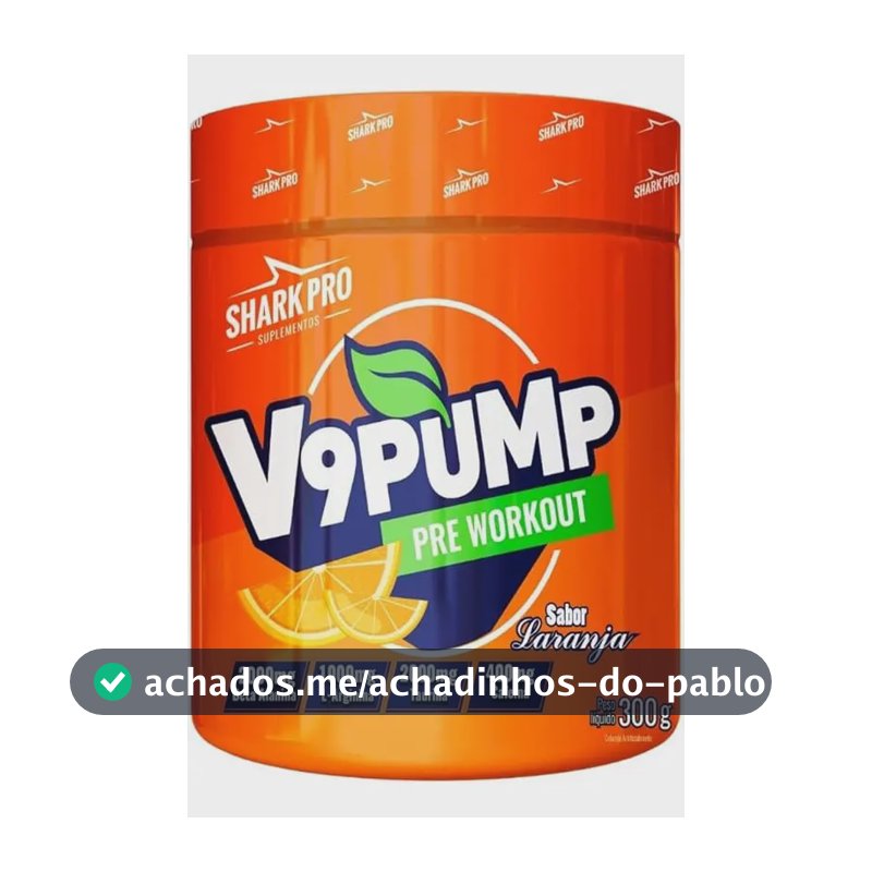 Suplemento em pó Shark Pro Techfun V9 Pump sabor Refrigerante de laranja x 300g