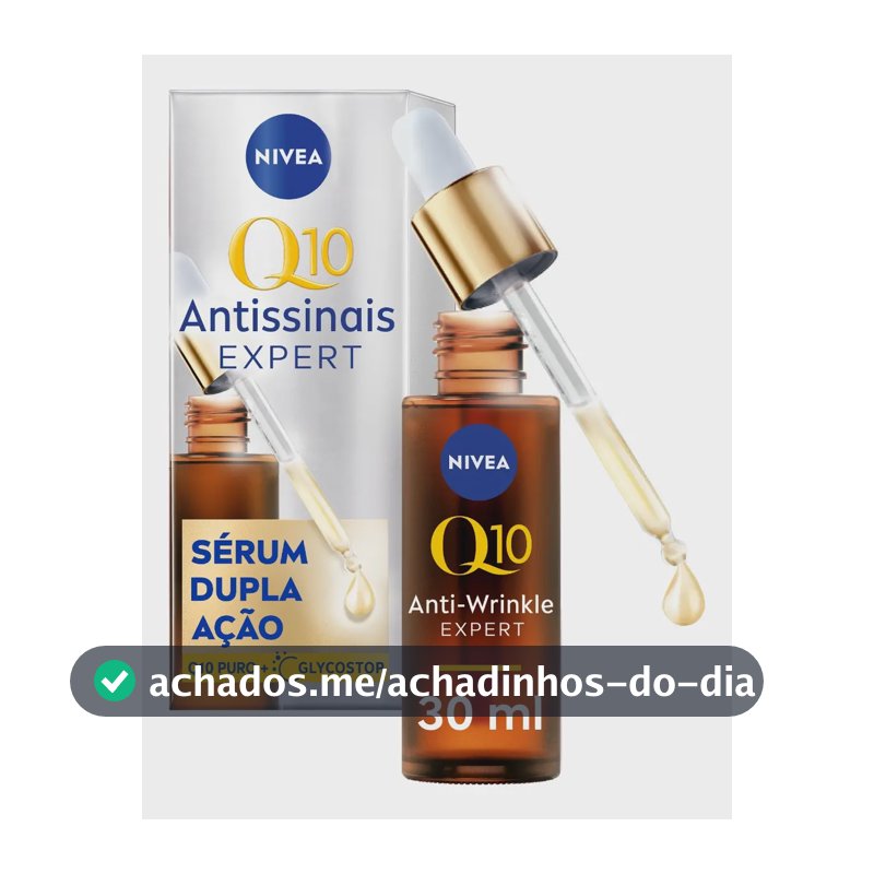 NIVEA Q10 Sérum Antissinais Expert Dupla Ação 30ml, Previne e Reduz Rugas, Renova a Pele, Hidratação Profunda