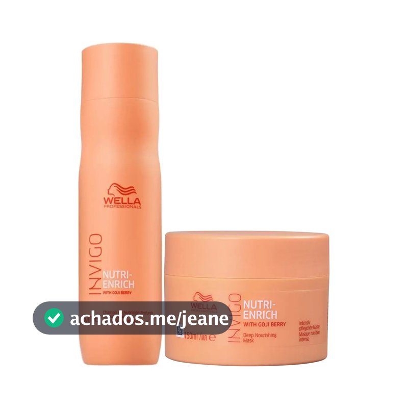 Kit Invigo Nutri Enrich Shampoo 250ml E Máscara 150ml