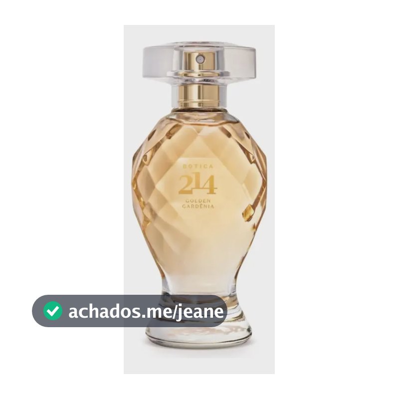Perfume Botica 214 Golden & Gardênia 75ml De O Boticário