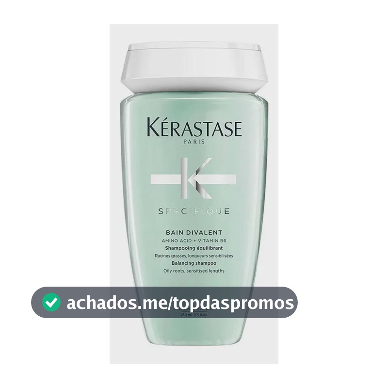 Shampoo Kérastase Specifique Bain Divalent, Para Raízes Oleosas e Cabelos Sensibilizados 250ml