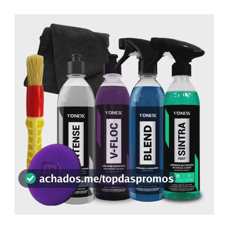 Kit Lavagem Automotiva V-floc Blend Sintra Intense Vonixx