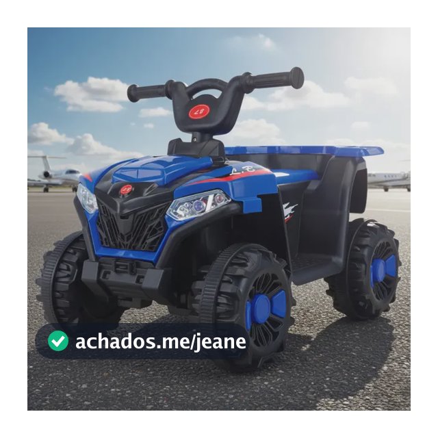 Mini Quadriciclo Elétrico Infantil Bateria 6v Luz E Música Cor Azul Voltagem Do Carregador 110v/220v Brinq Kids