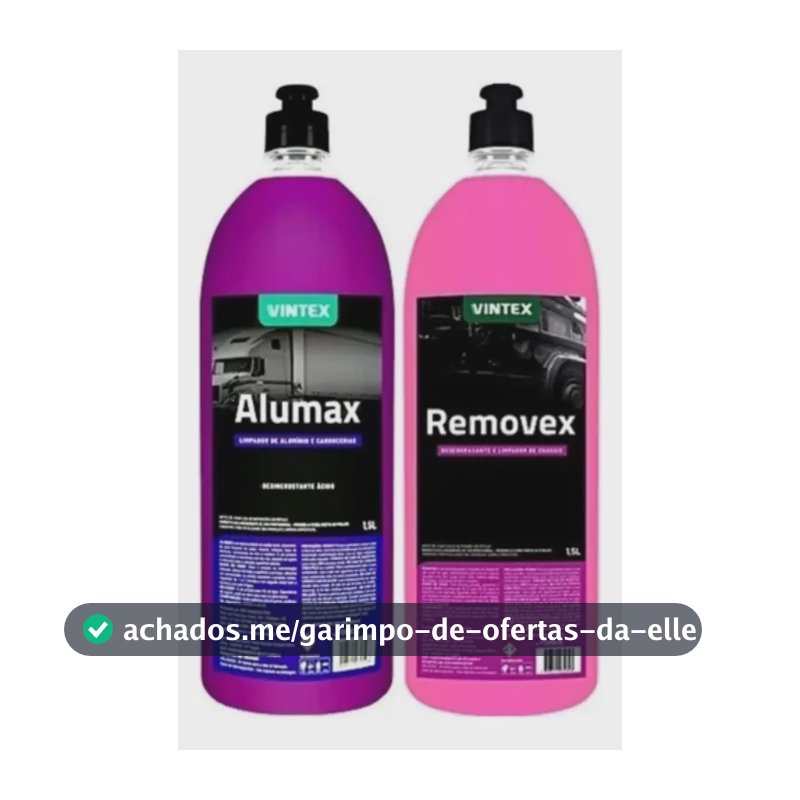 Alumax E Removex 1,5l Limpa Bau Carrocerias Rodas Chassi