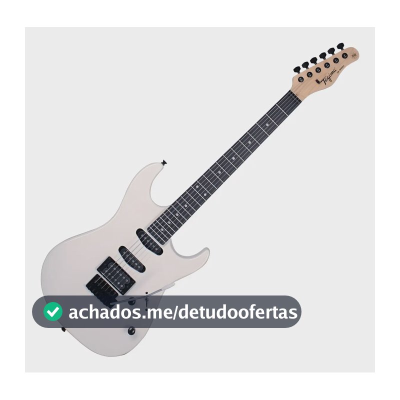 Guitarra Elétrica Tagima TW Series TG-510 de Tília White com Diapasão de Madeira Técnica