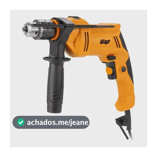 Parafusadeira Furadeira De Impacto Modelo Wf 700 Fe13 3/8'' 3mm Potência De 700w Wap Amarelo 127v