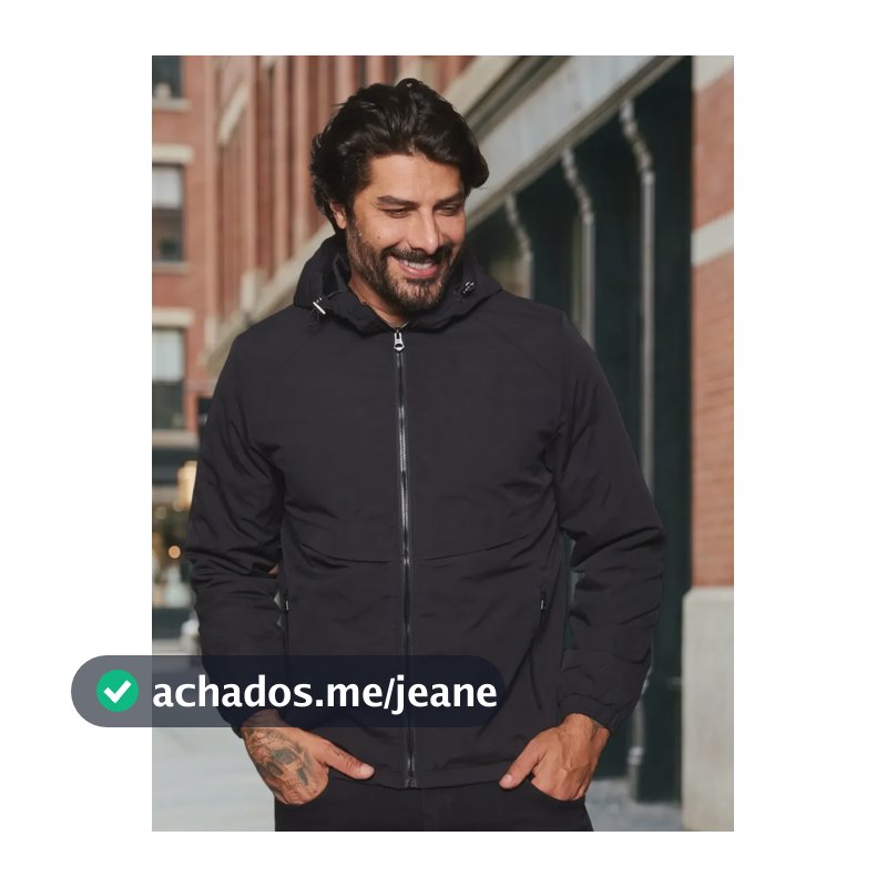 Jaqueta Masc. Sarja Capuz Broken Rules 510075 Preto P Liso
