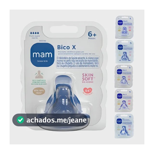 Bico De Mamadeira Mam Todos Tamanhos - Embalagem Unitária