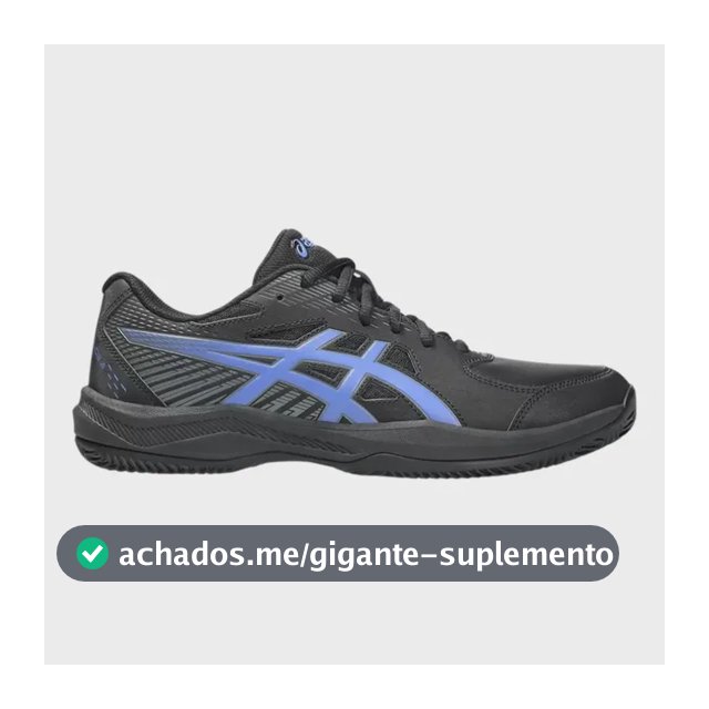Tenis Asics Court Slide 4 Clay/oc Black/dark Cobalt Preto 43 Br
