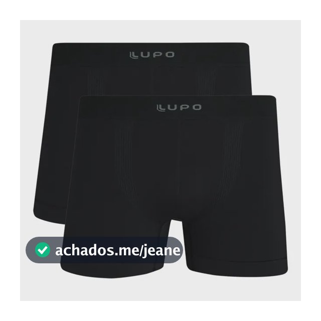 2 Cueca Lupo Micromodal Boxer Sem Costura Masculina Original