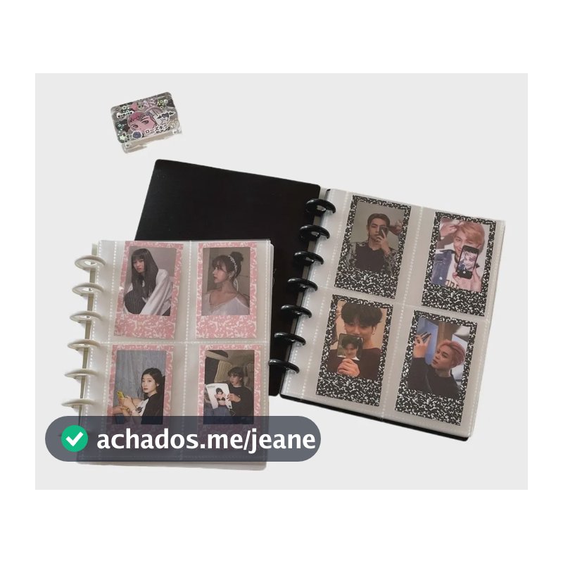 Álbum De Fotos Fotocard Binder Com 80 Bolsos De 3 Polegadas Rosa