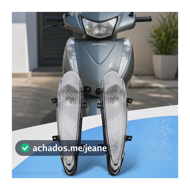 Par Seta Pisca Dianteiro Biz 125 2011 2012 2013 2014 A 2017 Cristal