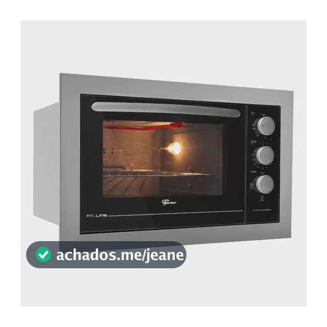 Forno Elétrico Fischer Fit Line Embutir 48l Inox