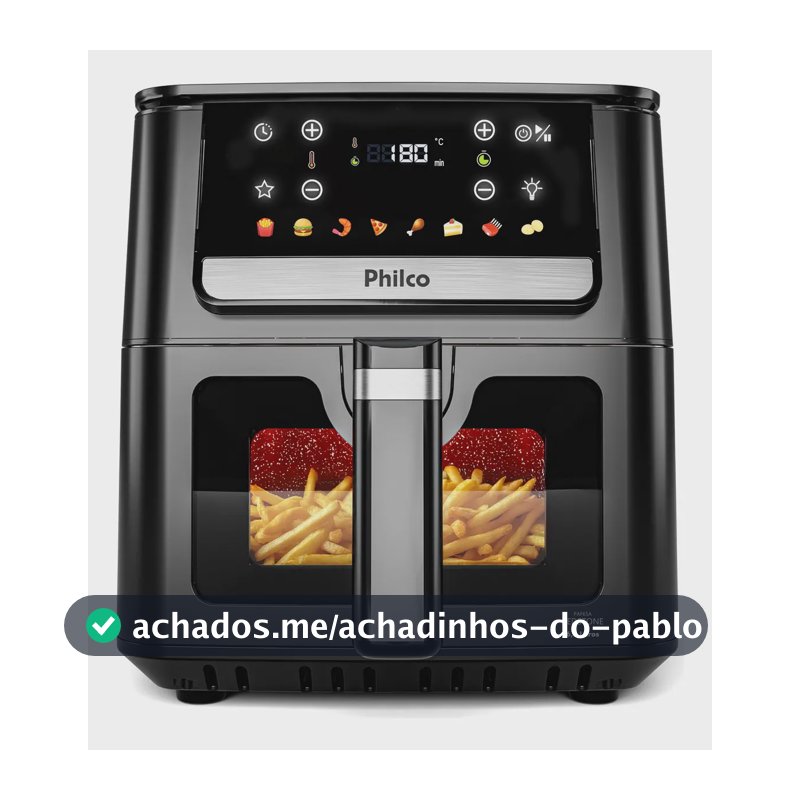 Fritadeira Air Fryer Philco 6,5l 1700w Paf65a 127v Preto 127v