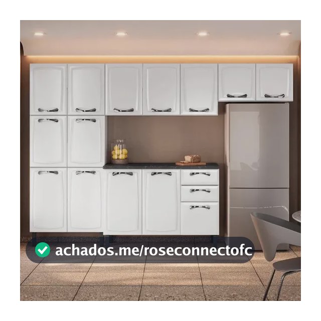 Cozinha Completa Itatiaia 280cm Em Aço Branco New Premium Branco