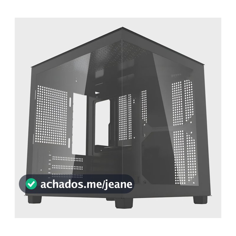 Gabinete Gamer Aigo Apollo A275 Preto Mini-Tower com Vidro e USB 3.0