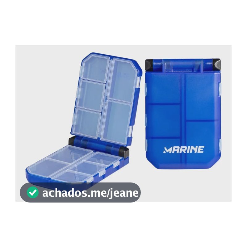 Estojo de Pesca Marine Sports 10 Divisórias Preto MPB103