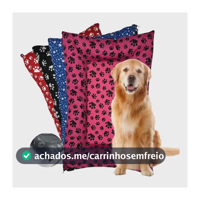 Colchonete Para Cachorro Gato Caminha Pet 90x63 Cm Tam Gg