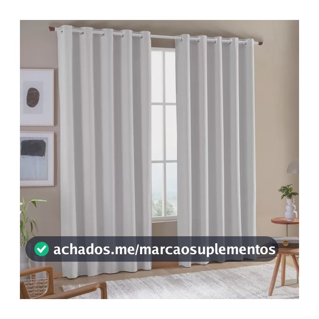 Cortina Blackout 100% 2,80x2,30 Corta Luz Sala Quarto