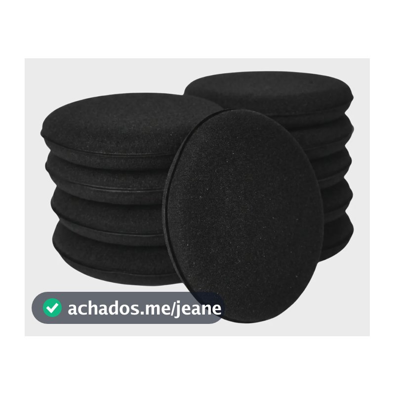 Kit 10 Aplicador De Espuma Automotivo Esponja Carro Cera