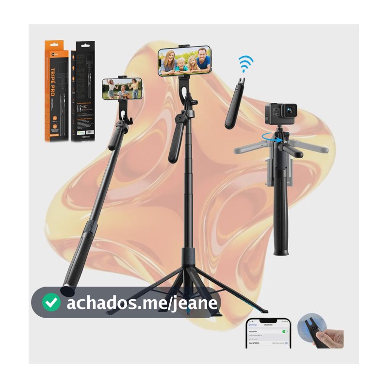 Basike Tripé 1,80m Bastão Portátil Profissional Com Controle Remoto Para Telefone Celular E Camera Go Pro Ringlight Youtube Ig Kwai Tiktok Live Streaming Vlog Selfies Estacas Fixação Overhead Shooting