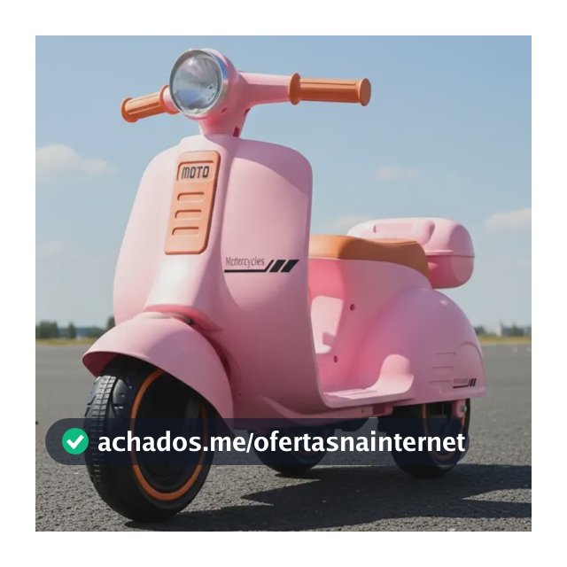 Mini Scooter Moto Elétrica Frente E Ré Bateria 6v Som E Luz Cor Rosa Voltagem Do Carregador 127/220v