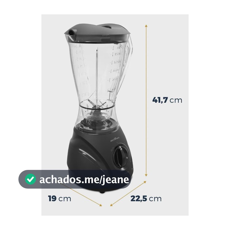 Liquidificador Britânia Corrente Doméstica Blq900a Preto 127v