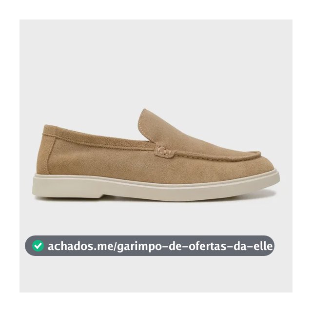 Mocassim Masculino Em Camurça Linha Esporte Fino Old Money