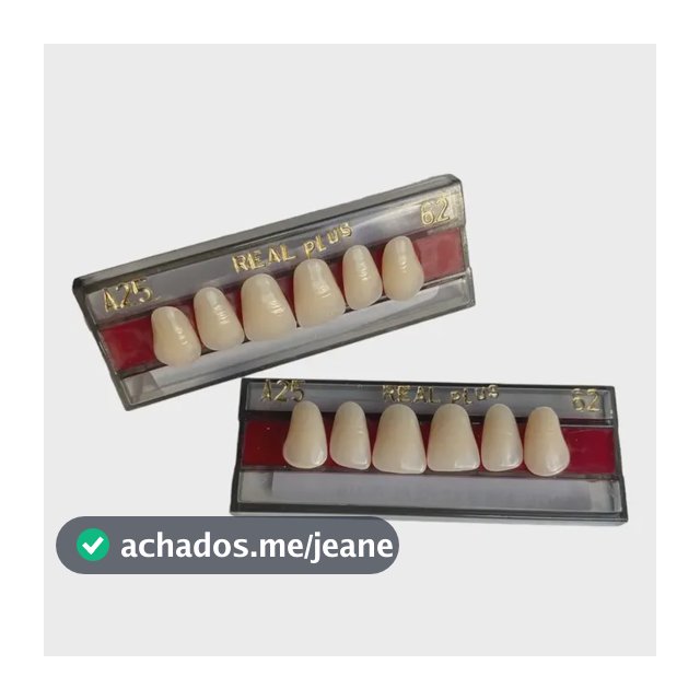 Dentes Resina  Acrílica  Provisórios - Superior  A25 / 62
