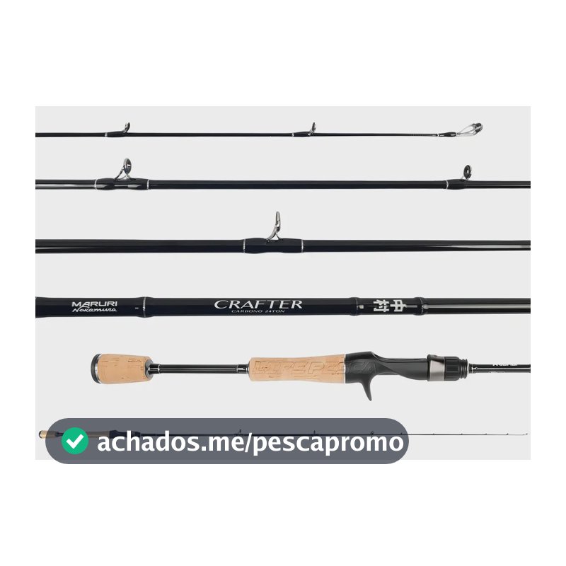 Vara Para Carretilha Crafter C-581l 1,73m 6-12lbs 1p Maruri Cor Preta