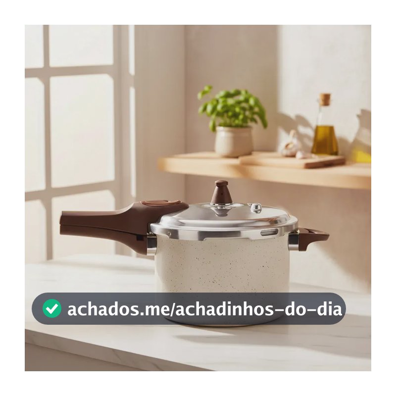Panela De Pressão Brinox Pressure 4,2l Ø20 X 14,5 Cm Vanilla Baunilha