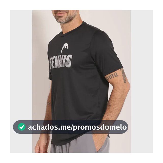 Camiseta Head Dry Wishbone Estampa Tennis