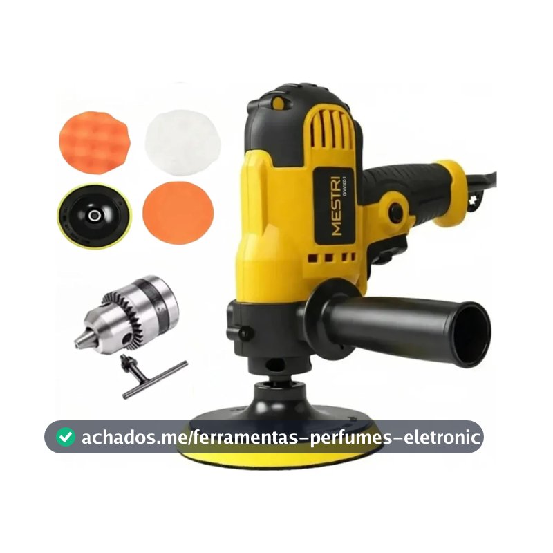 Politriz Lixadeira Multifunções Automotiva Profissional 50hz-60hz 5000rpm Com Mandril 5 Polegadas Furadeira Parafusadeira Mestri M-301