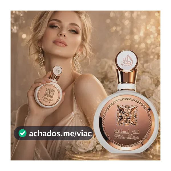 Perfume Árabe Fakhar Rose Lattafa Sereia Feminino 100ml Eau De Parfum