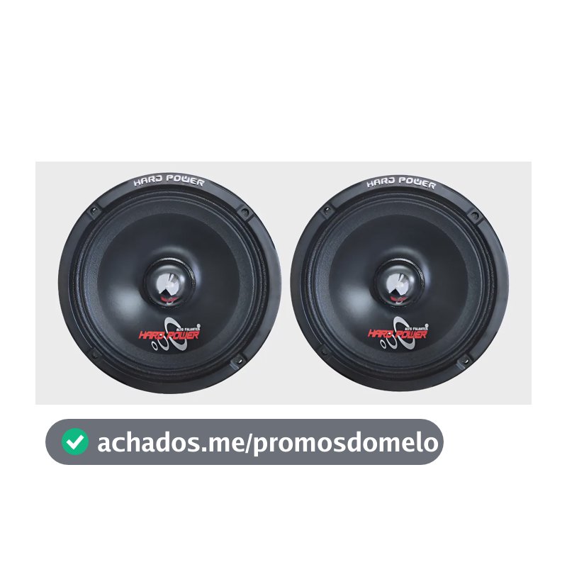 Hard Power Hp 200mb 6 Pol 200w Rms 4 Ohms Par Médio Grave Preto