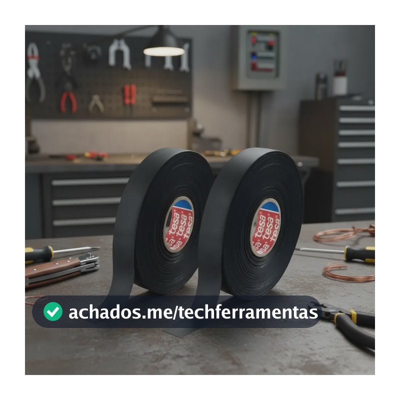 Kit 2 Fita Isolante De Tecido Chicote Automotivo 19mm X 25m Preto