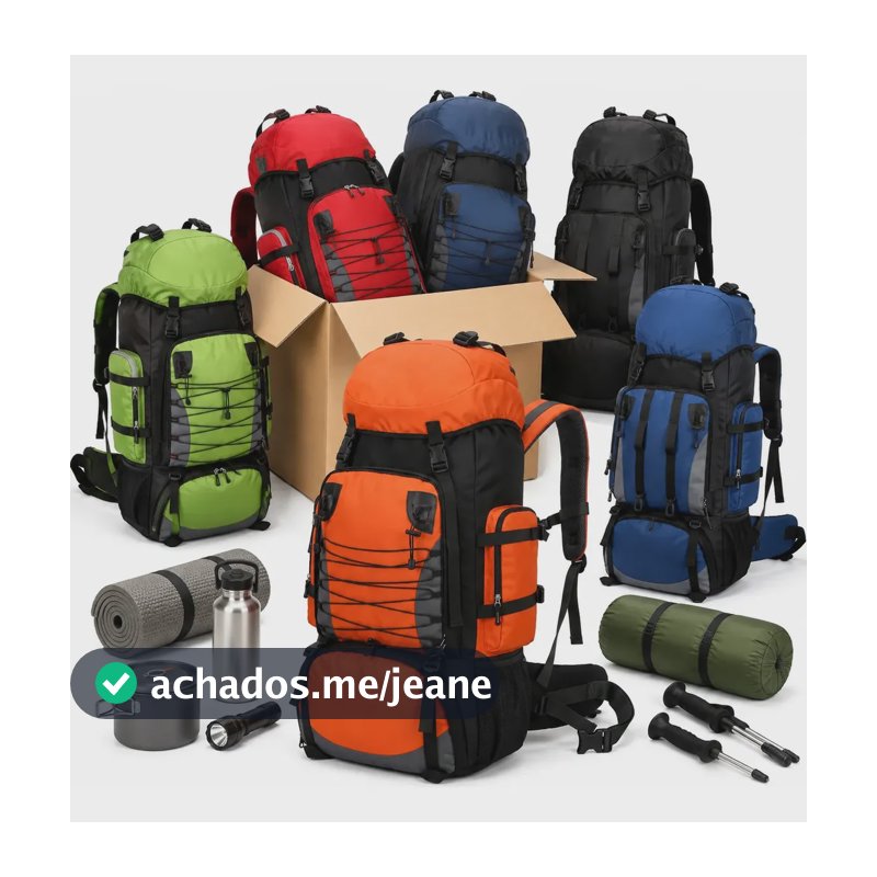 Mochila Cargueira 90l Camping Trilha Viagem Montanhismo Estilo Aleatório Liso