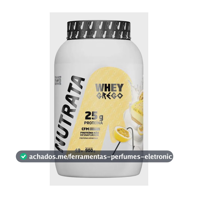 Whey Grego 3W Pote 900g Mousse de Maracujá Nutrata