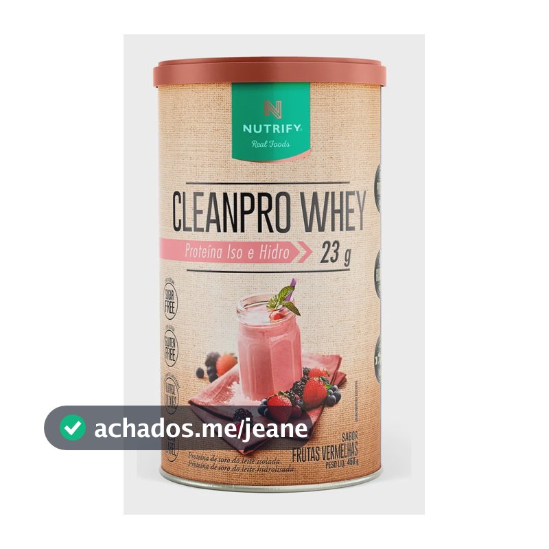 Cleanpro Whey Frutas Vermelhas - Nutrify 450g