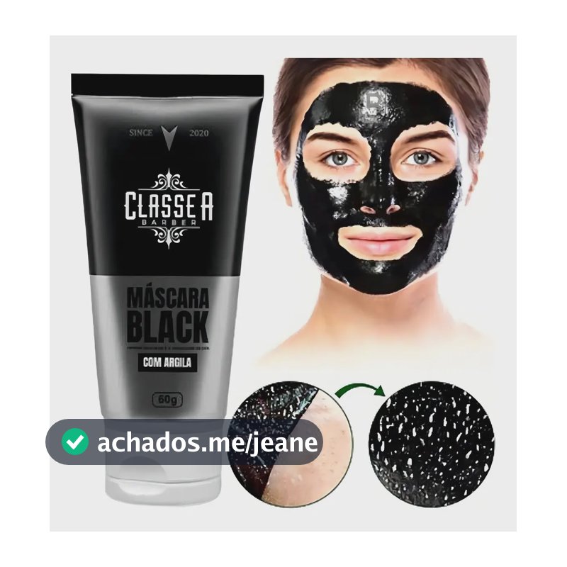 Máscara Black Classe A - Limpeza facial